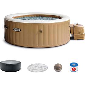 PureSpa Sahara Tan Round Bubble Spa - 6 Person
