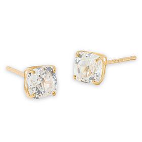 Radiance by Absolute™ 10K Gold 1ctw 100-Facet Princess Stud Earrings