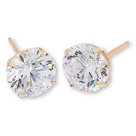 Radiance by Absolute™ 10K Gold 3.3ctw Round Solitaire Stud Earrings