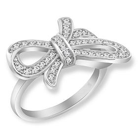 Radiance by Absolute™ 1.29ctw Simulated Diamond Bow Ring