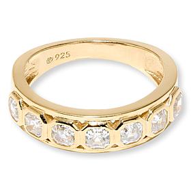 Radiance by Absolute™ 1.35ctw Asscher Cut Bezel-Set Band Ring