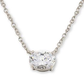 Radiance by Absolute™ 16" East-West Solitaire Necklace