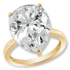 Radiance by Absolute™ 19.45ctw Pear Cut Solitaire Ring