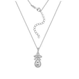 Radiance by Absolute™ 6.54ctw Mixed Cut Ribbon Drop Pendant with Chain