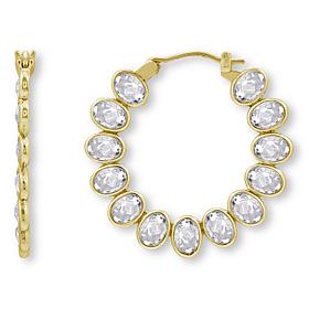 Radiance by Absolute™ 6.61ctw Oval Cut Wreath Hoop Earrings 