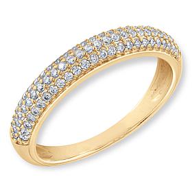 Radiance by Absolute™ .69ctw Pavé Dome Stack Ring