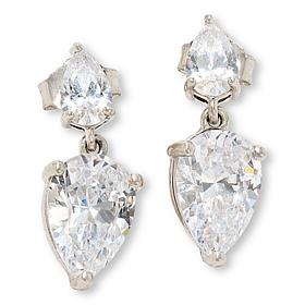 Radiance by Absolute™ 7.88ctw Simulated Diamond Pear Drop Earrings