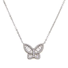 Radiance by Absolute™ Cubic Zirconia Butterfly Drop Necklace