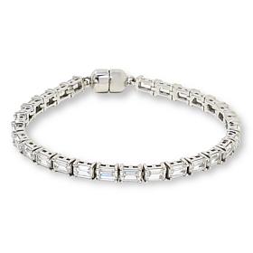 Radiance by Absolute™ Emerald Cut Magic Magnet Clasp Line Bracelet