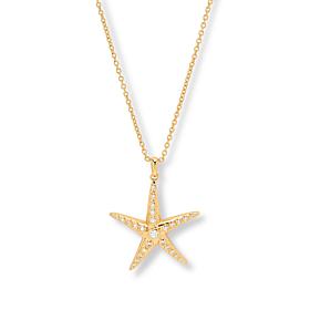 Radiance by Absolute™ Flush-Set Starfish Pendant Necklace