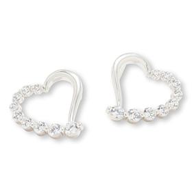 Radiance by Absolute™ Graduated Open Heart Earrings