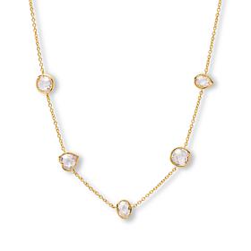Radiance by Absolute™ Mixed Cut Double Briolette Station Necklace