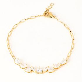 Radiance by Absolute™ Mixed Cut Paperclip Chain Bracelet