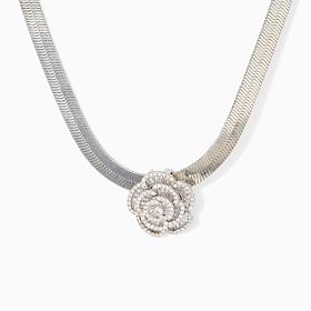 Radiance by Absolute Pave Flower Slide on Chain