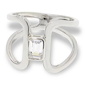 Radiance by Absolute™ Platinum-Plated Negative Space Solitaire Ring