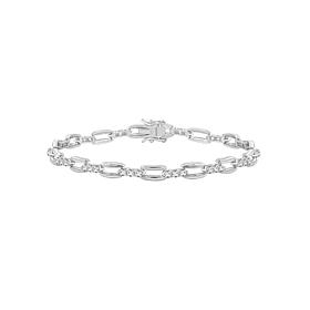 Radiance by Absolute™ Round Stone Chain-Link Tennis Bracelet