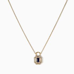 Radiance by Absolute™ Simulated Gemstone Padlock Drop Chain Necklace