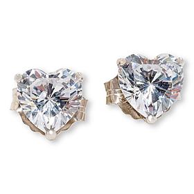 Radiance by Absolute™ Sterling Silver 7mm Heart Stud Earrings