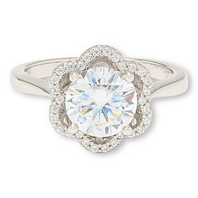 Radiance by Absolute™ Sterling Silver Blossom Halo Ring
