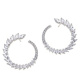 Radiance by Absolute™ Sterling Silver Graduated Hoop Earrings