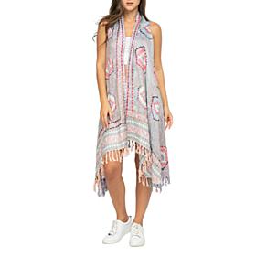 Raj Erin Thick Stitch Embroidered Vest