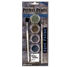 Ranger Perfect Pearls Complete Embellishing Pigment Kits Aged Patina