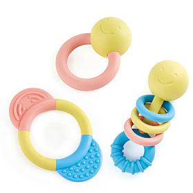 Rattle and Teether Collection, 3 Pieces