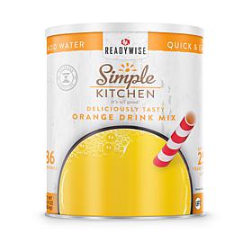 ReadyWise Simple Kitchen Orange Drink Mix- 86 Serving Can