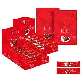RED Chocolate 48ct Grab & Go Nuts & Milk Chocolate Bars Combo AS