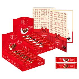 RED Grab & Go 24-pk Milk/Macadamia Hazelnut Bars w/Gift Box 