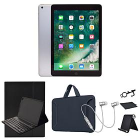 Refurbished 2018 Apple iPad 9.7" 128GB Wifi w/Stand & Accessories