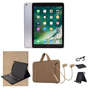Refurbished 2018 Apple iPad 9.7" 128GB Wifi w/Stand & Accessories