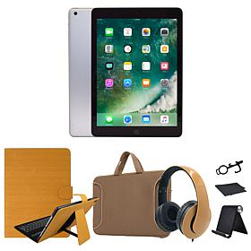 Refurbished 2018 Apple iPad 9.7" 32GB Wifi, Keyboard Case, Accessories