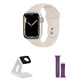 Refurbished Apple Watch Series 7 GPS + Cellular 41mm Bundle