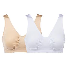 Rhonda Shear 2-pack Ahh Seamless Underwire Bra