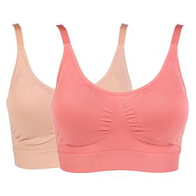 Rhonda Shear 2-pack Lace Back Ahh Bra