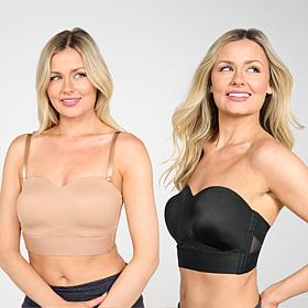 Rhonda Shear 2-pack Molded Cup Convertible Strapless Bra