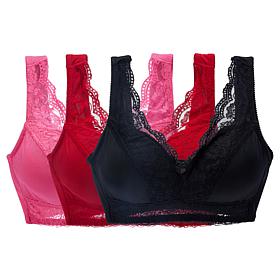 Rhonda Shear 3-pack Classic Pin-Up Bra
