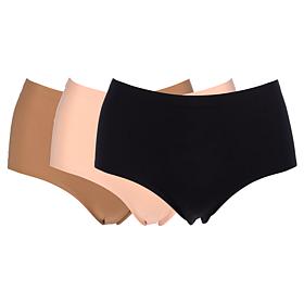 Rhonda Shear 3-pack Invisible Edge Mid-Rise Brief