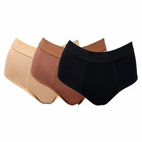 Rhonda Shear 3-pack Shear Protection Leak-Resistant Bamboo-Blend Brief