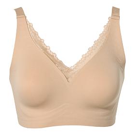 Rhonda Shear Lace-Detail Gel Bra with Back Closure