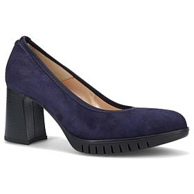 Ron White Fallona All-Day Suede Pump with Satin Shoe Bag