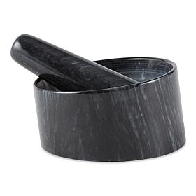 RSVP Marble Mortal and Pestle - Black