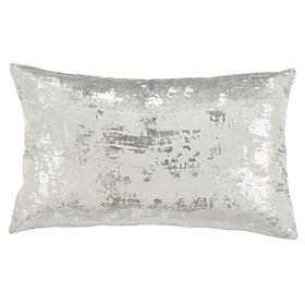 Safavieh 12" x 20" Edmee Metallic Pillow