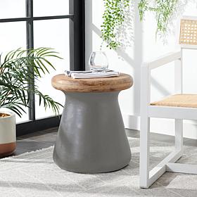 Safavieh Button Concrete Accent Table - Gray