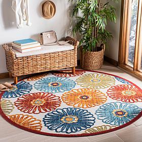 Safavieh Cabana Clover 6'-7" Round Indoor/Outdoor Rug