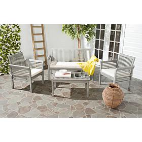 Safavieh Carson 4-Piece Outdoor Set, Grey