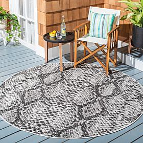 Safavieh Courtyard Aurora 6'-7" Round Indoor/Outdoor Rug