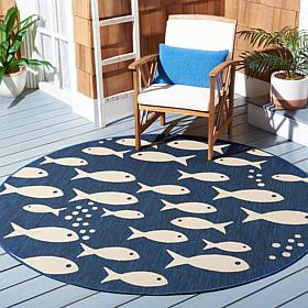 Safavieh Courtyard Dory 6'-7" X 6'-7" Round Rug