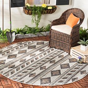 Safavieh Courtyard Theodore 6'-7" X 6'-7" Round Rug
